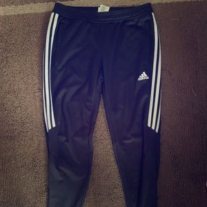 Adidas Black and White Joggers